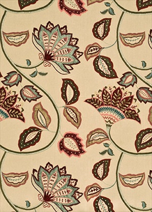 Anastasia Linen Red Aqua FD687V93