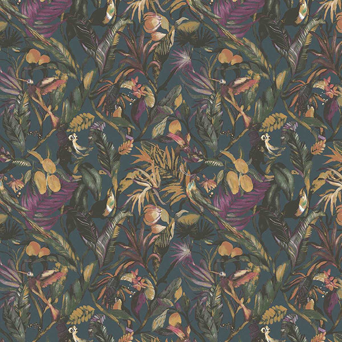 Sumatra Wallpaper Peacock Blue 2