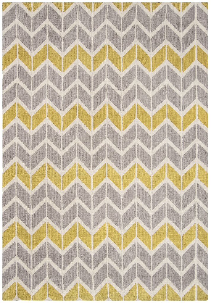 Arlo Chevron Lemon / Grey Ar06