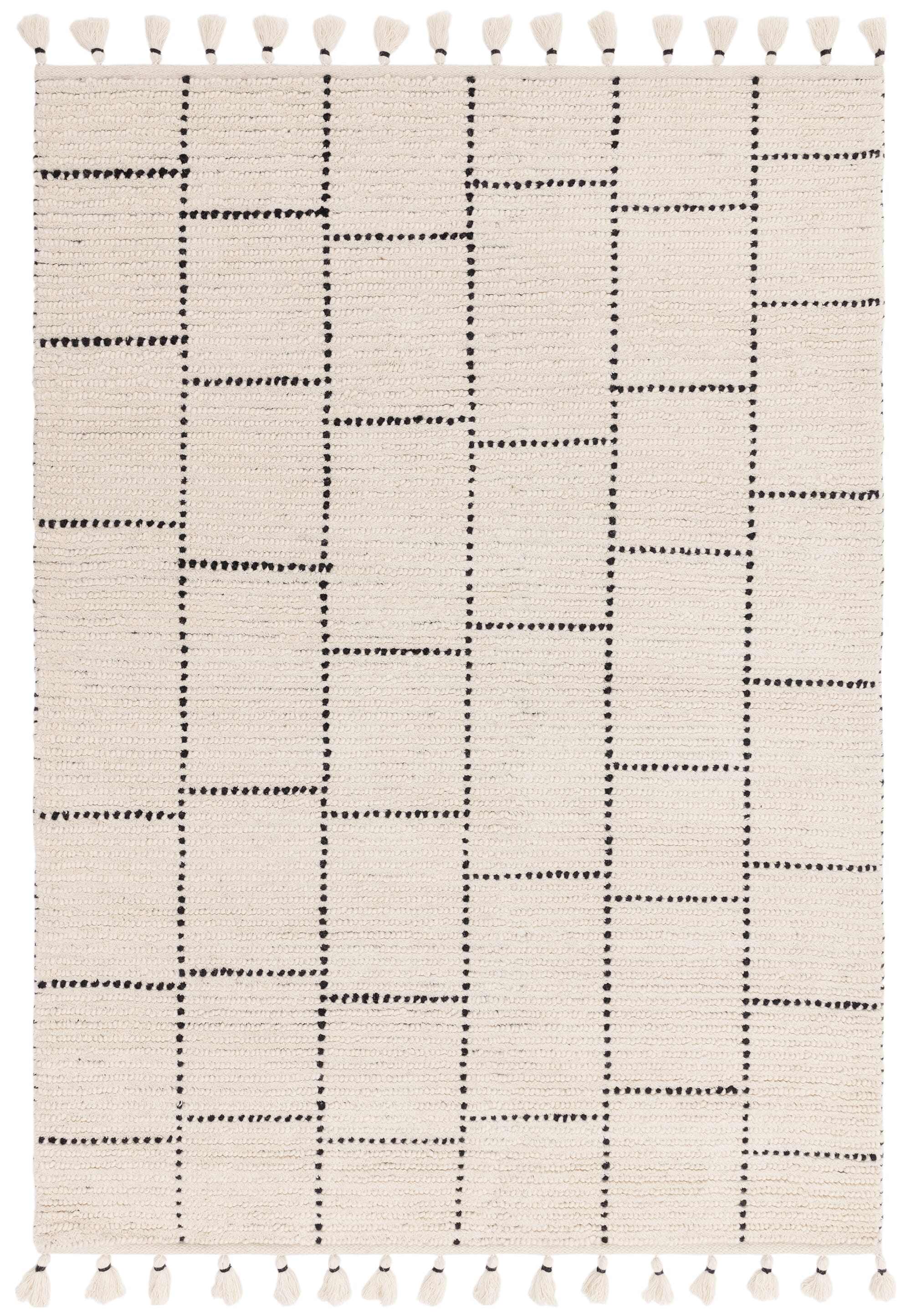 Nepal Cream Black Rug