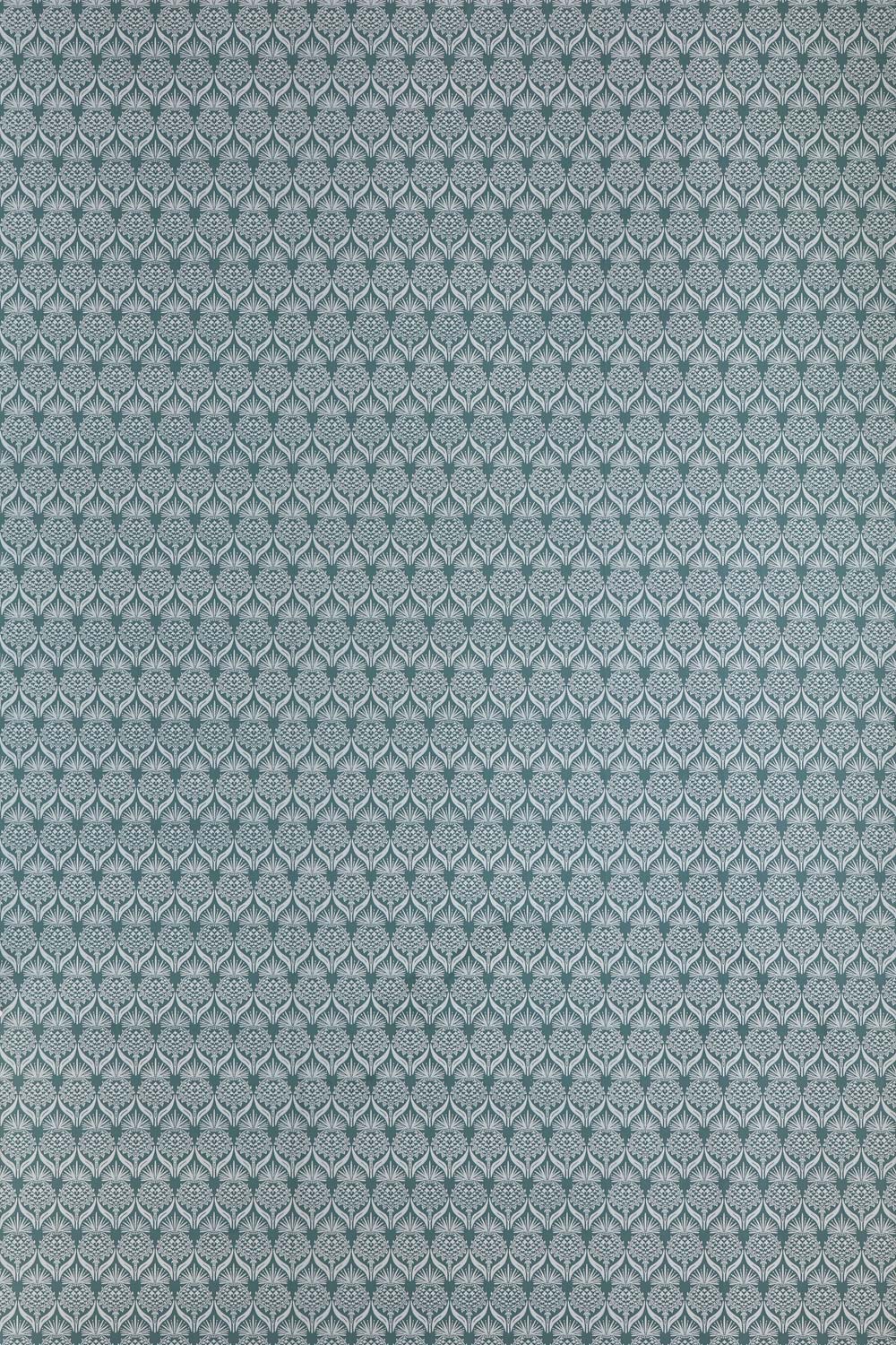 Artichoke Thistle Wallpaper Teal