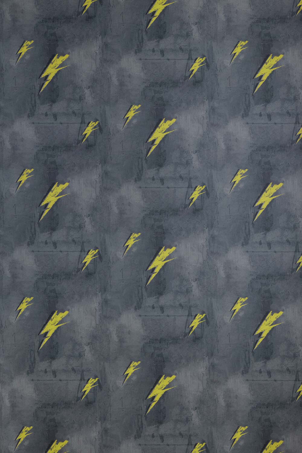 Bolt From Mars Wallpaper Yellow On Charcoal