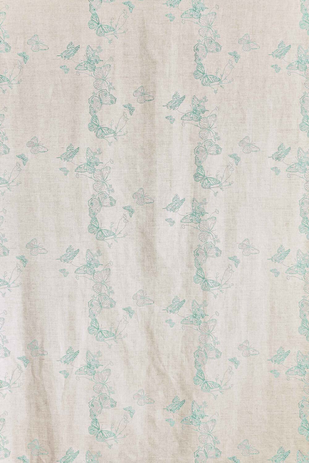 Butterflies Fabric Ice Blue