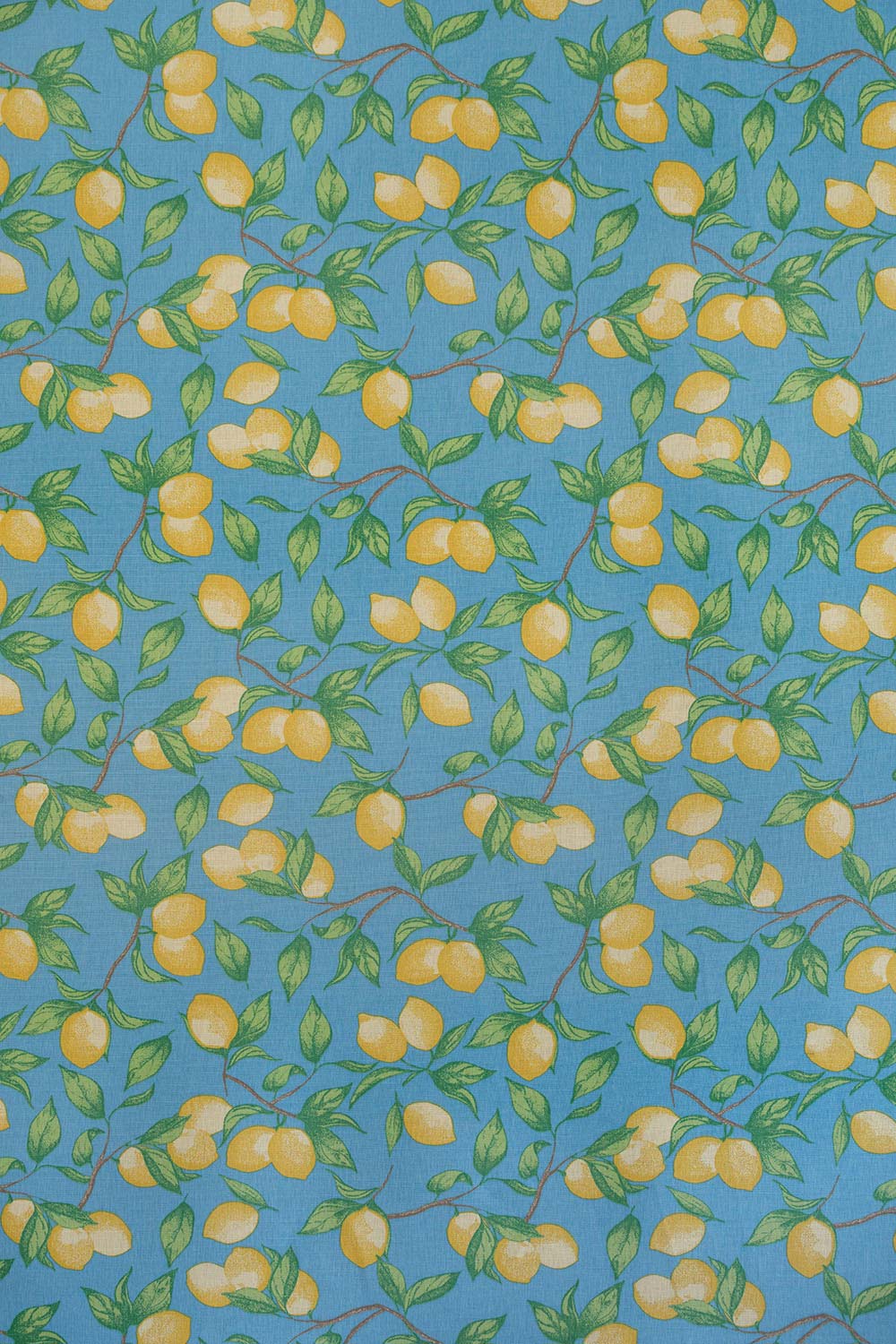 Capri Lemon Fabric Azure Blue