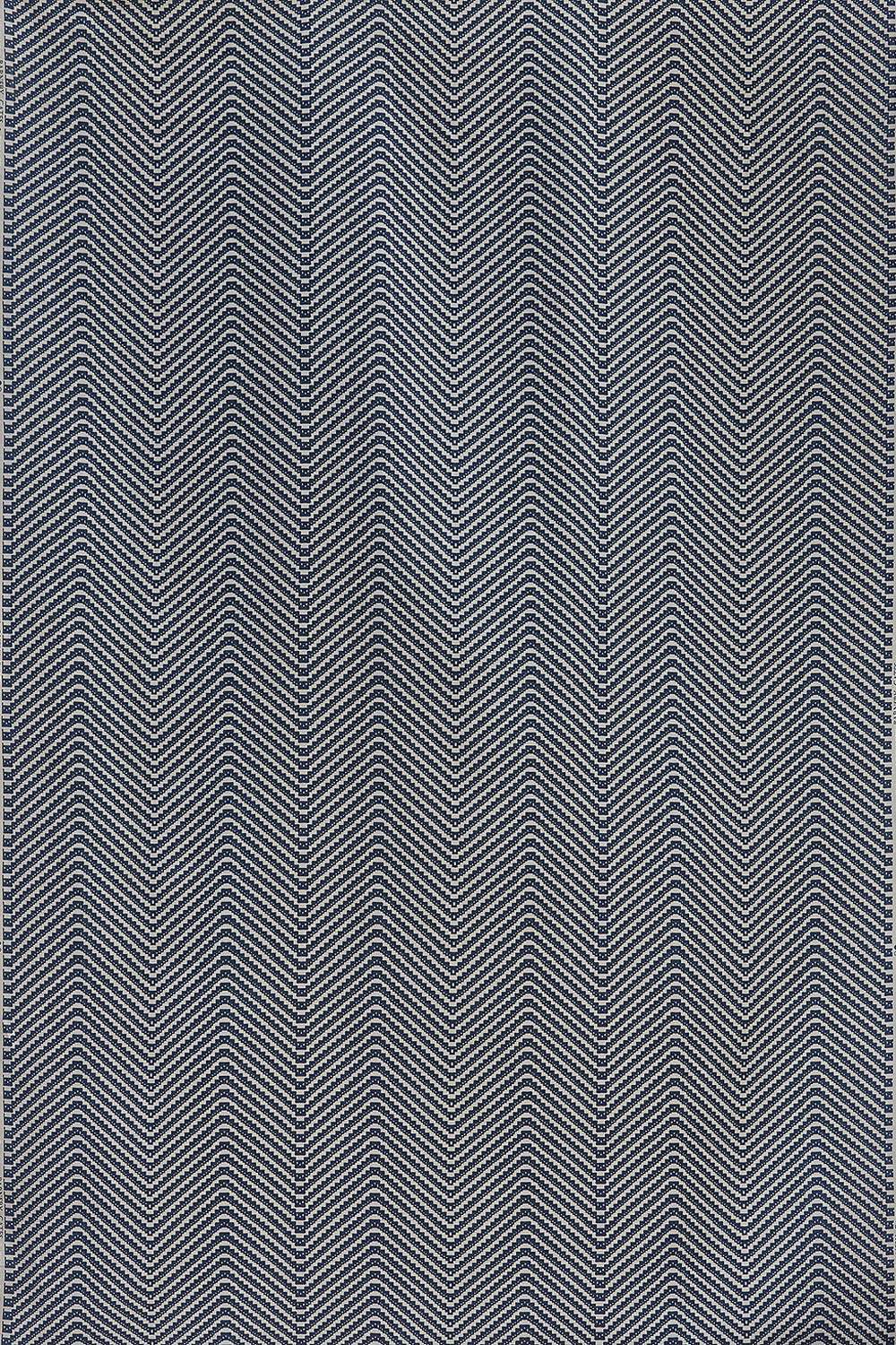 Chevron Fabric Ink Blue