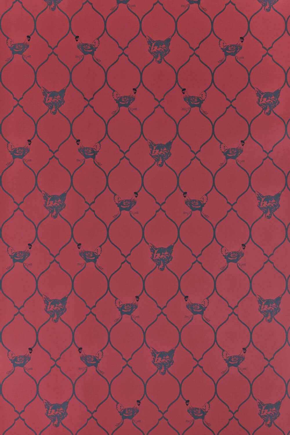 Fox And Hen Wallpaper Brick