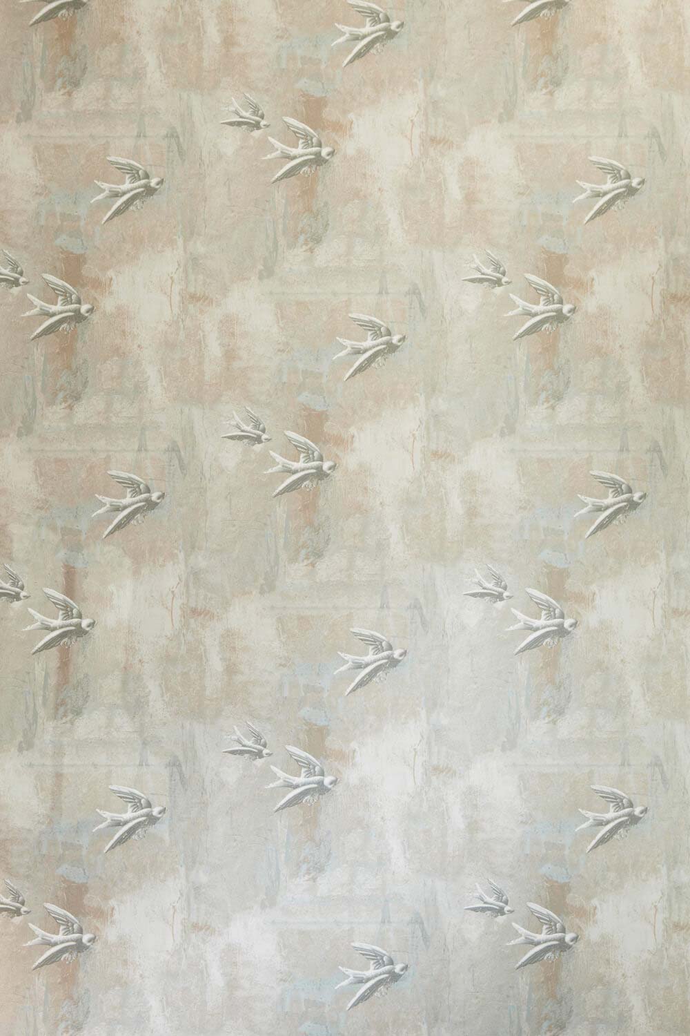 Fresco Birds Wallpaper Natural