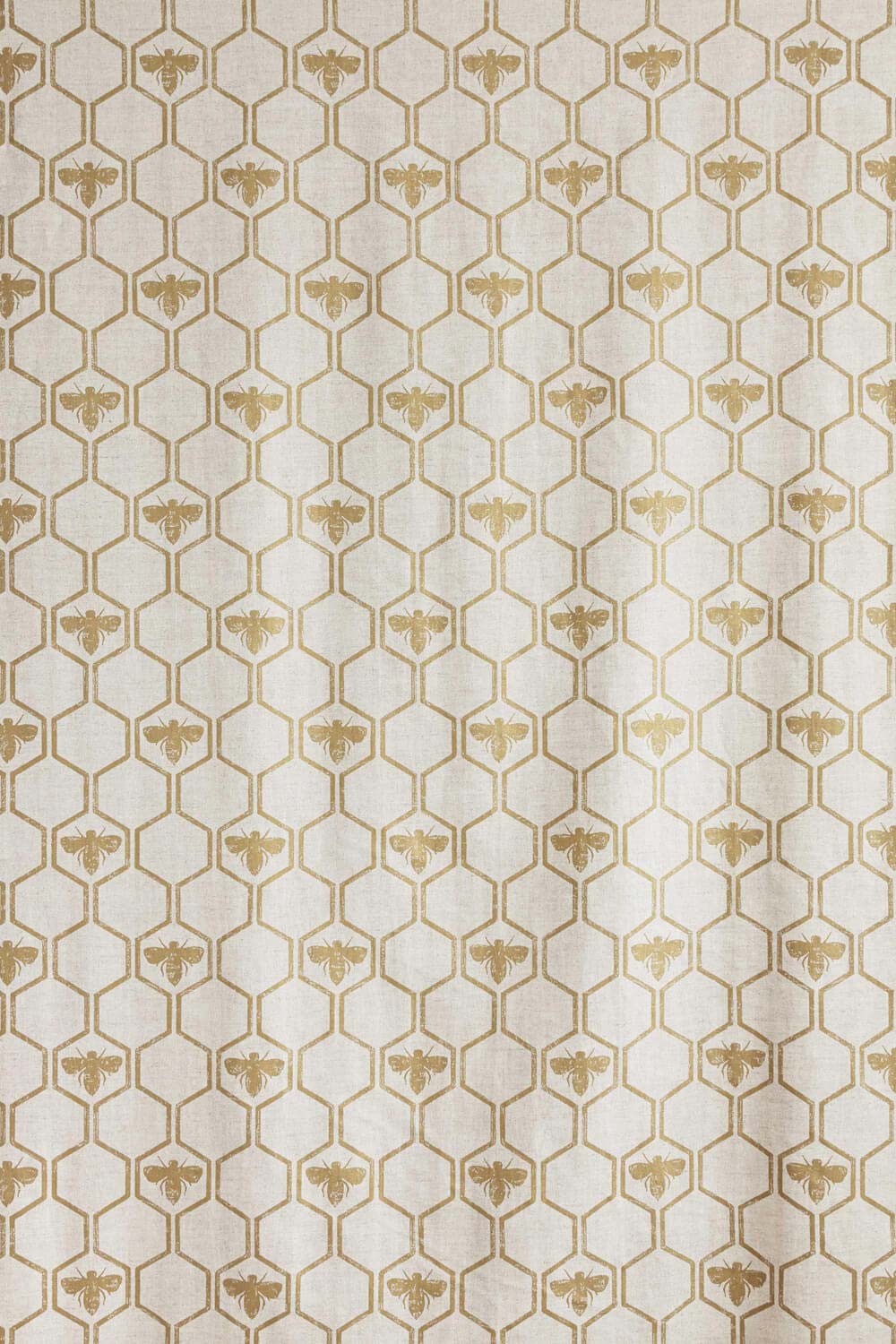 Honey Bees Fabric Gold