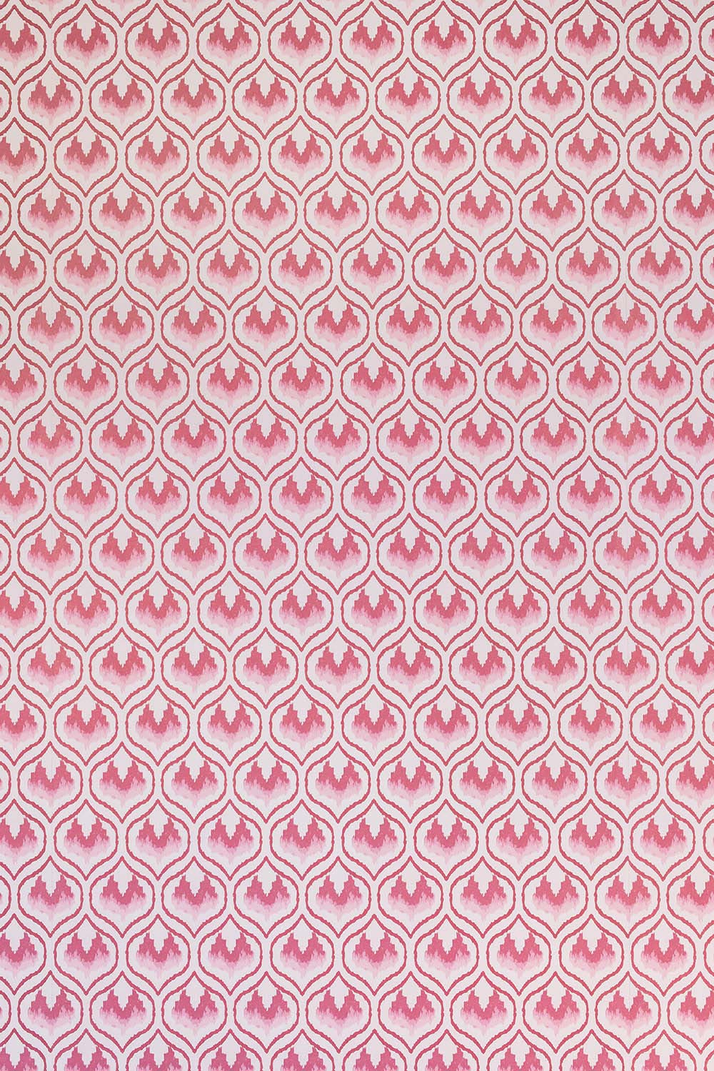 Ikat Heart Wallpaper Oxblood