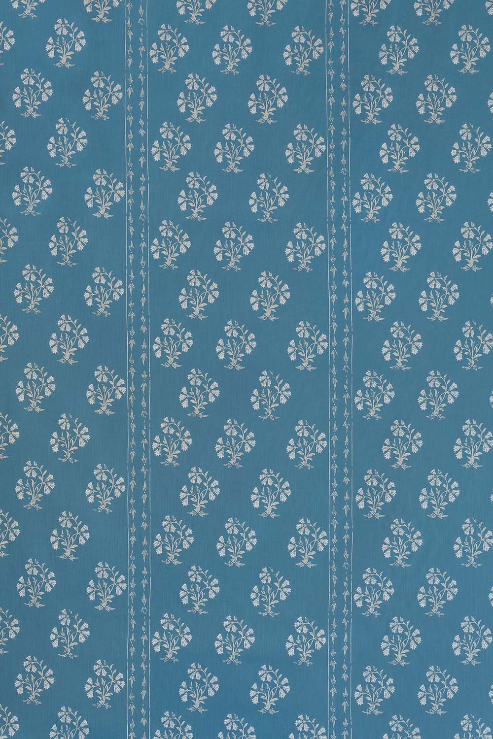 Maharani Block Print Fabric Jaipur Blue