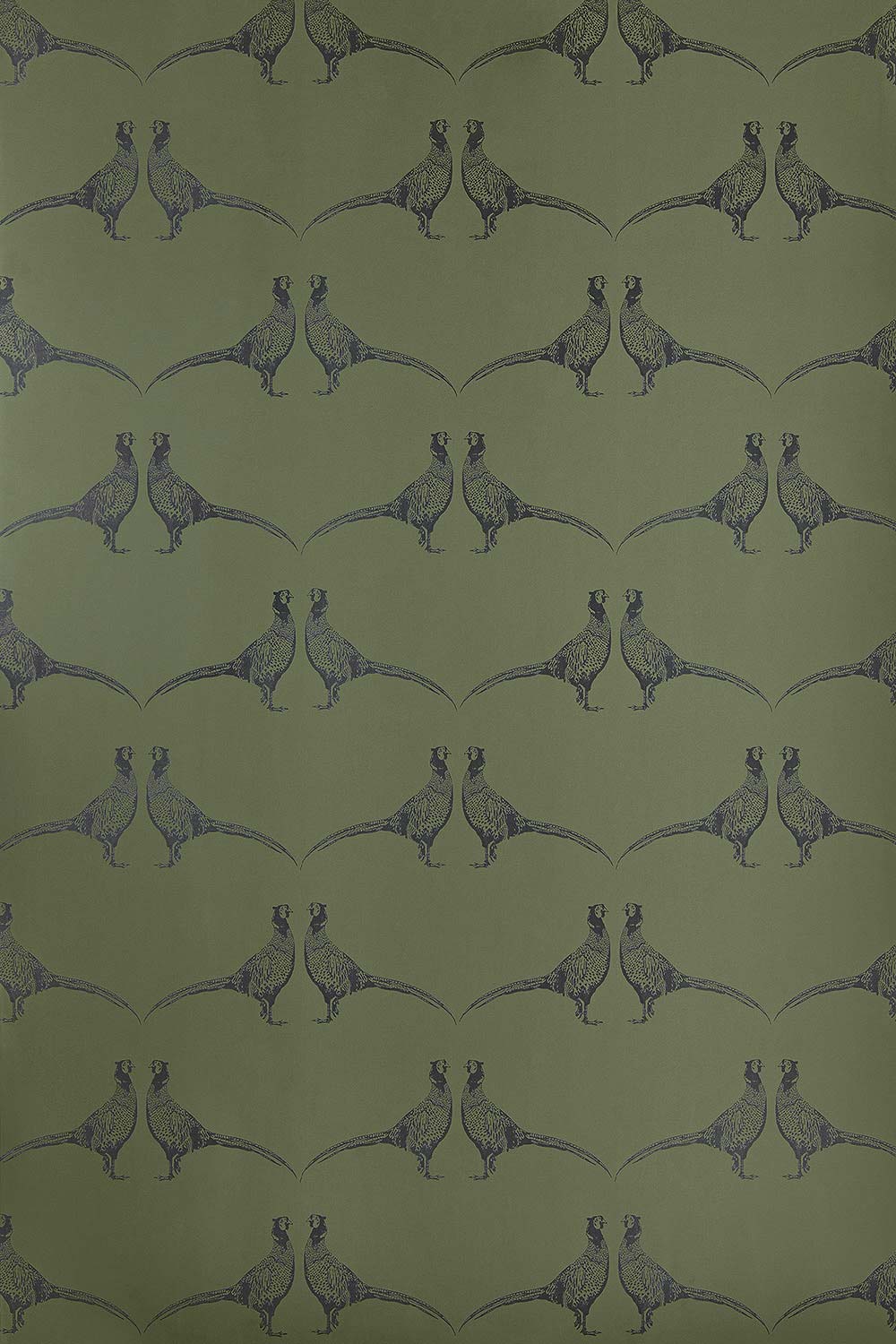 Pheasant Wallpaper Camo Green