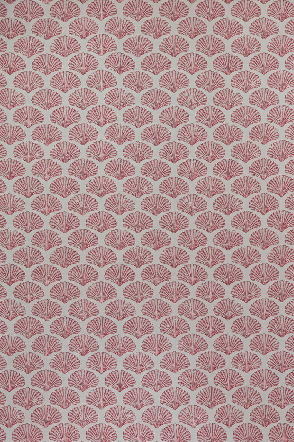 Scallop Shell Fabric Red