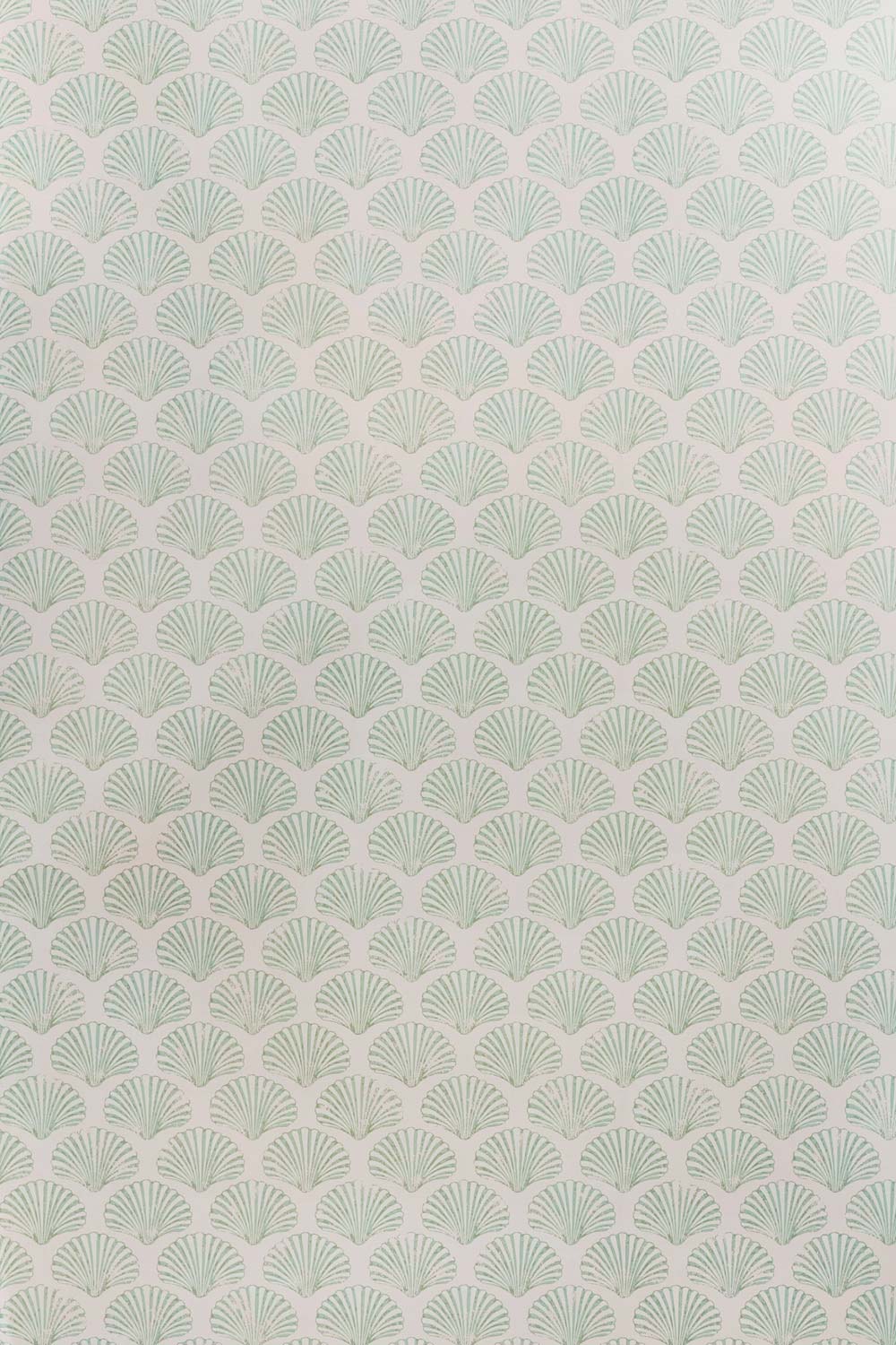 Scallop Shell Wallpaper Plaster / Green