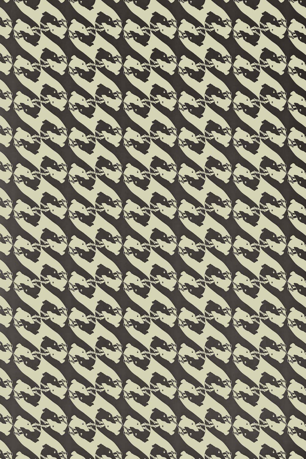 The Dogs Wallpaper Charcoal