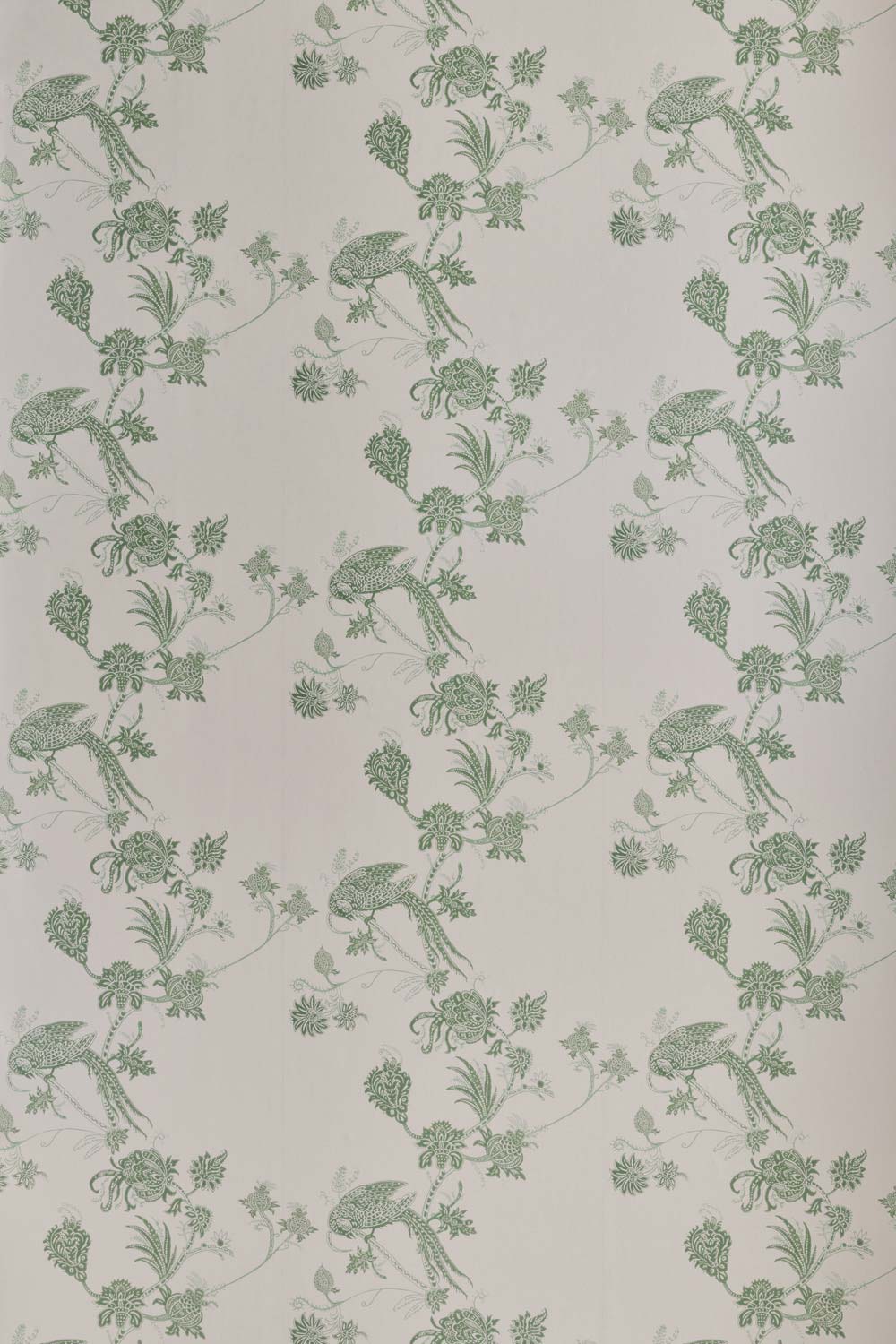 Vintage Bird Trail Wallpaper Pink / Green