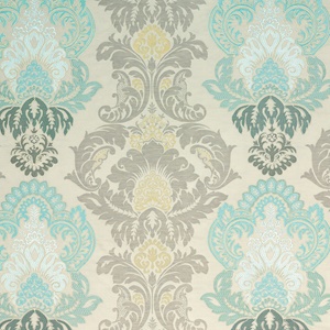 Waterford Damask Aqua Silver BF10509-2