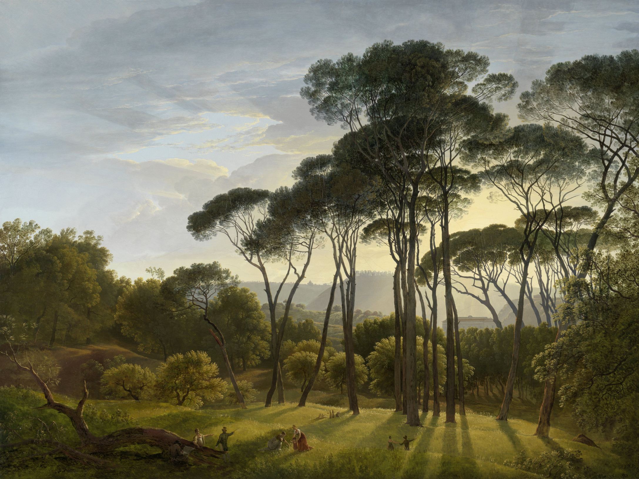 Italian Landscape with Umbrella Pines 30566