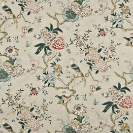 Oriental Bird Rose Grey BP10385-1