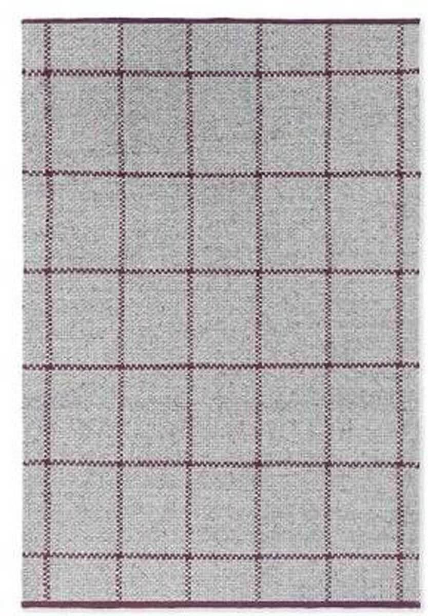 Craft Matter Check Ash Stone Red 049100 Rug