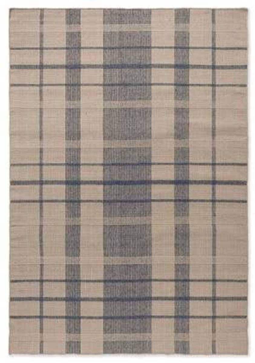 Zona Check Denim 497408 Rug