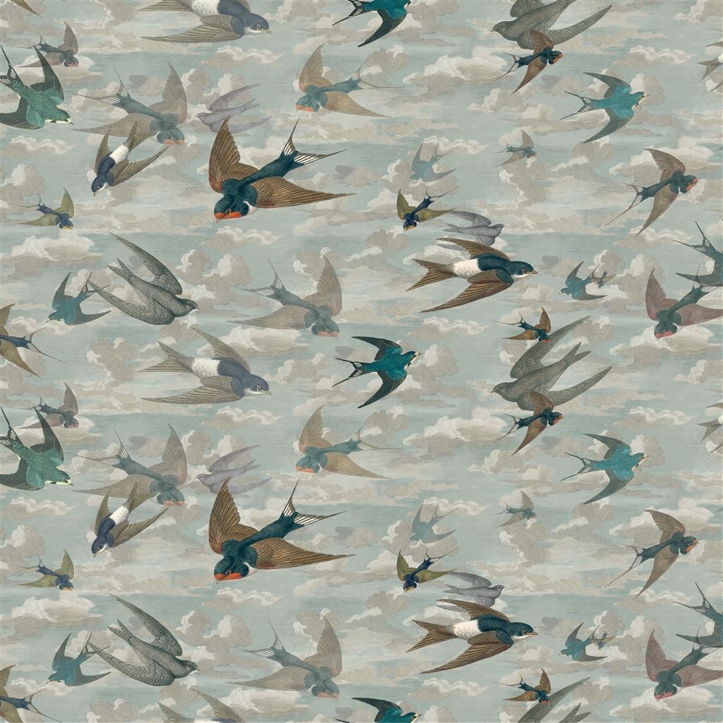 Chimney Swallows Sky Blue FJD6009-01