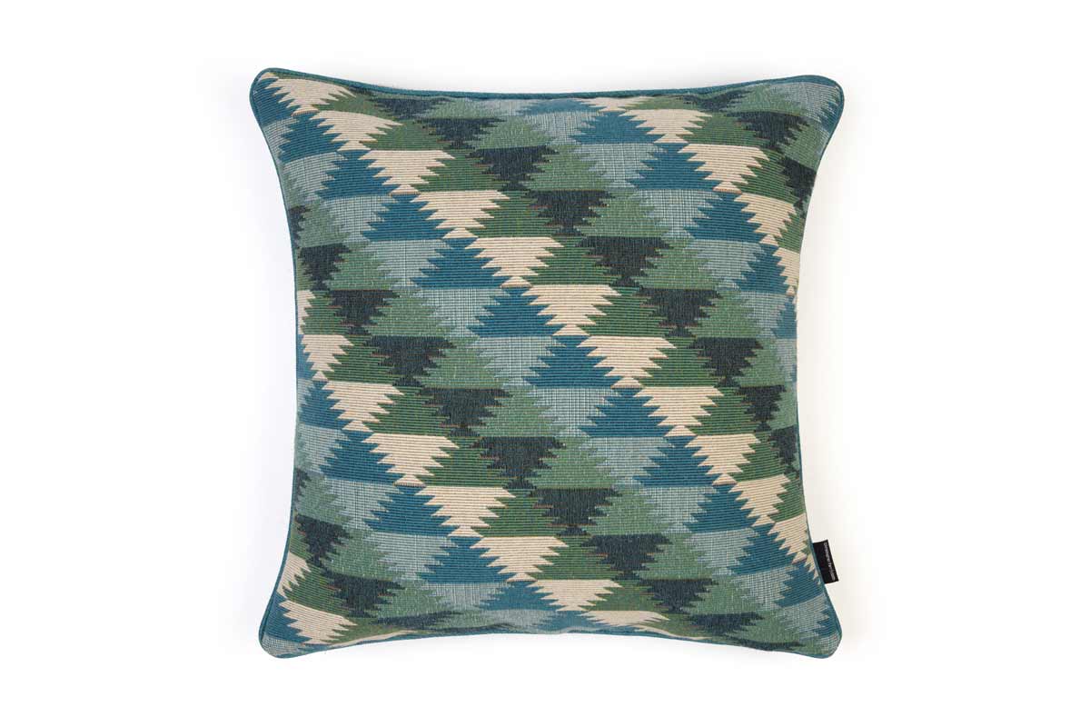 Busy Lizzie Aqua Cushion