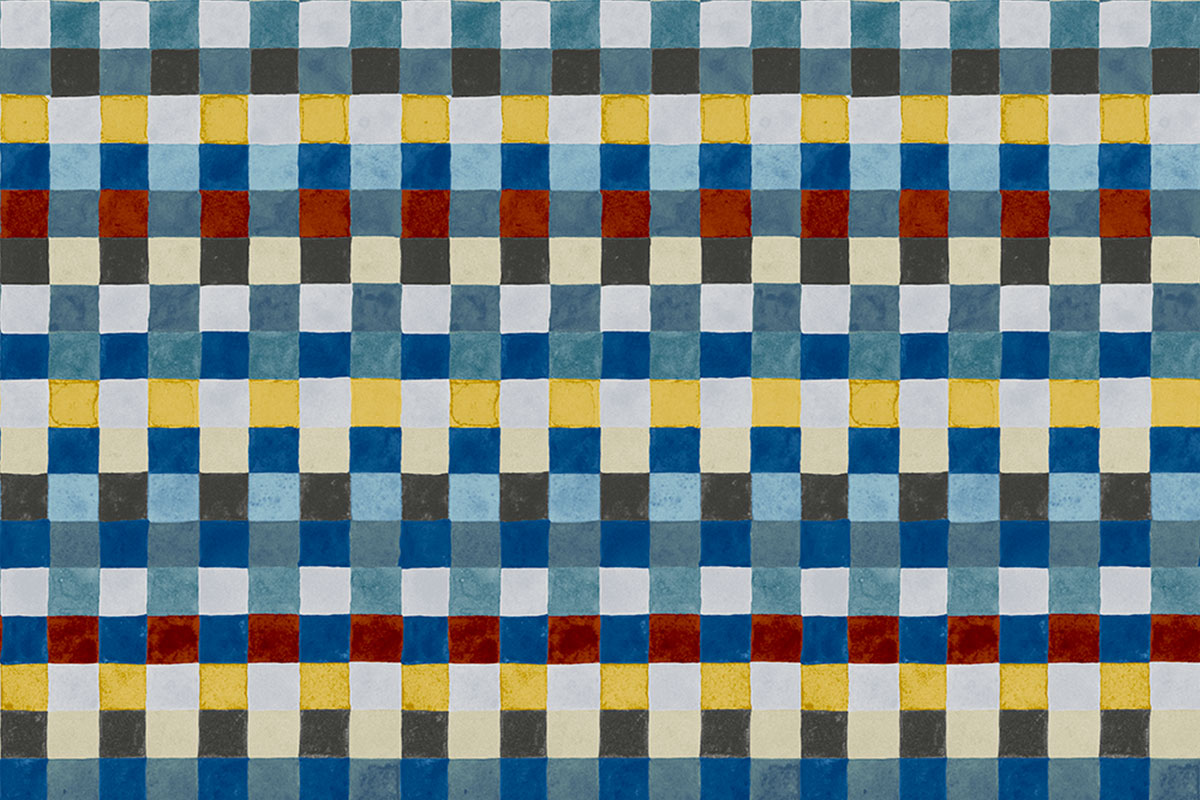 Child's Check Cobalt