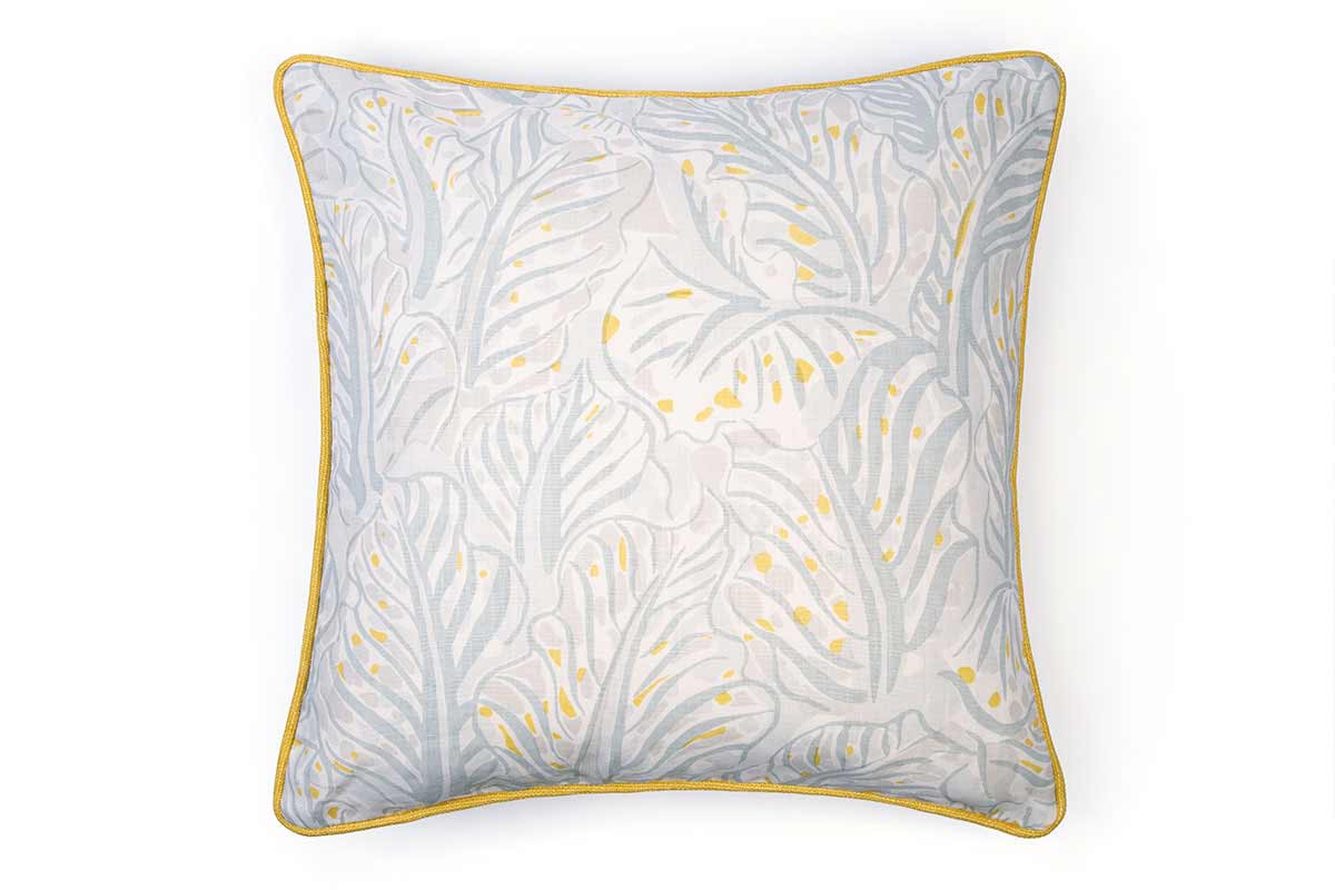 Milles Feuilles Pale Blue Cushion