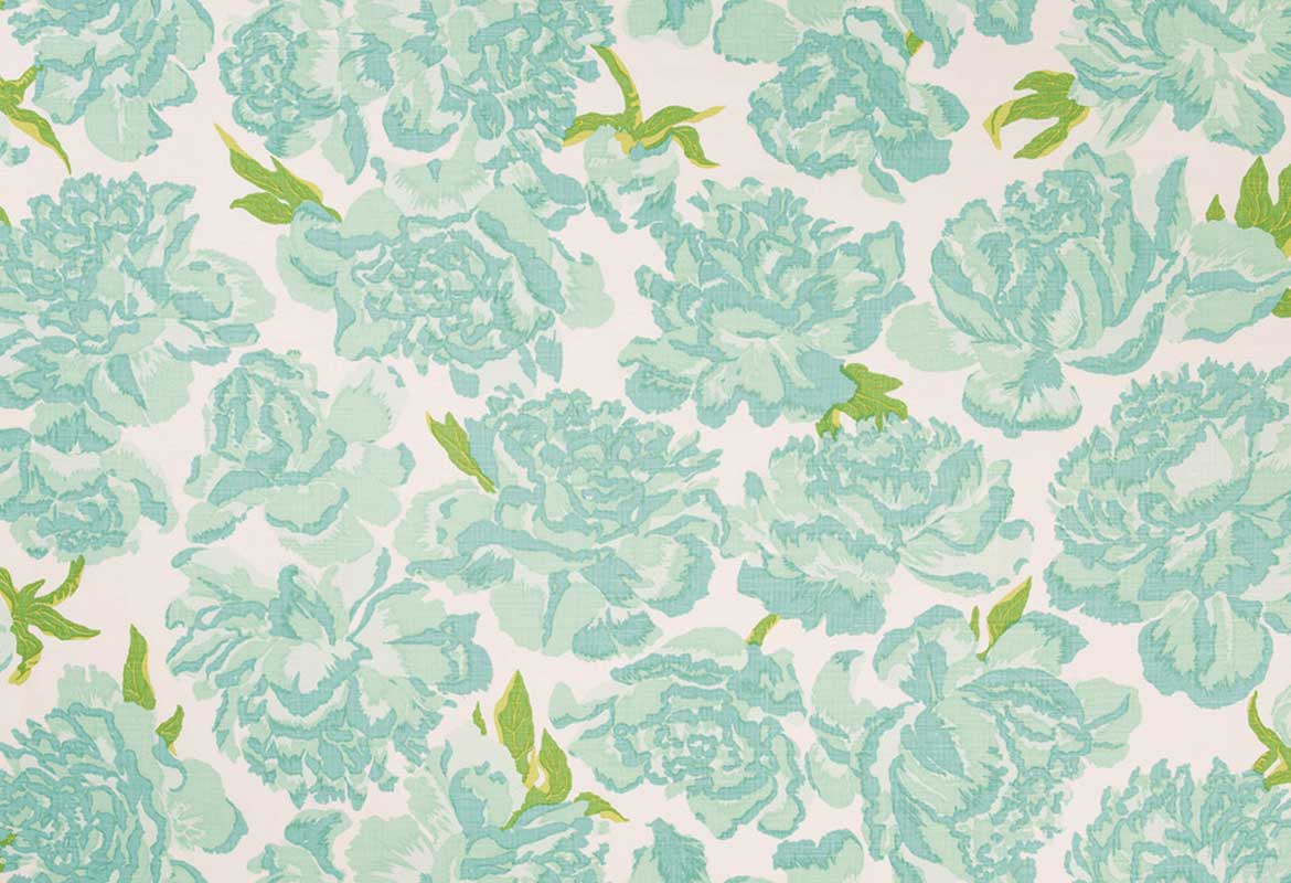 Peonies Aquamarine