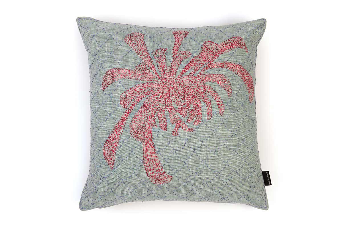 Refugee Craft Group Chrysanthemum Cushion