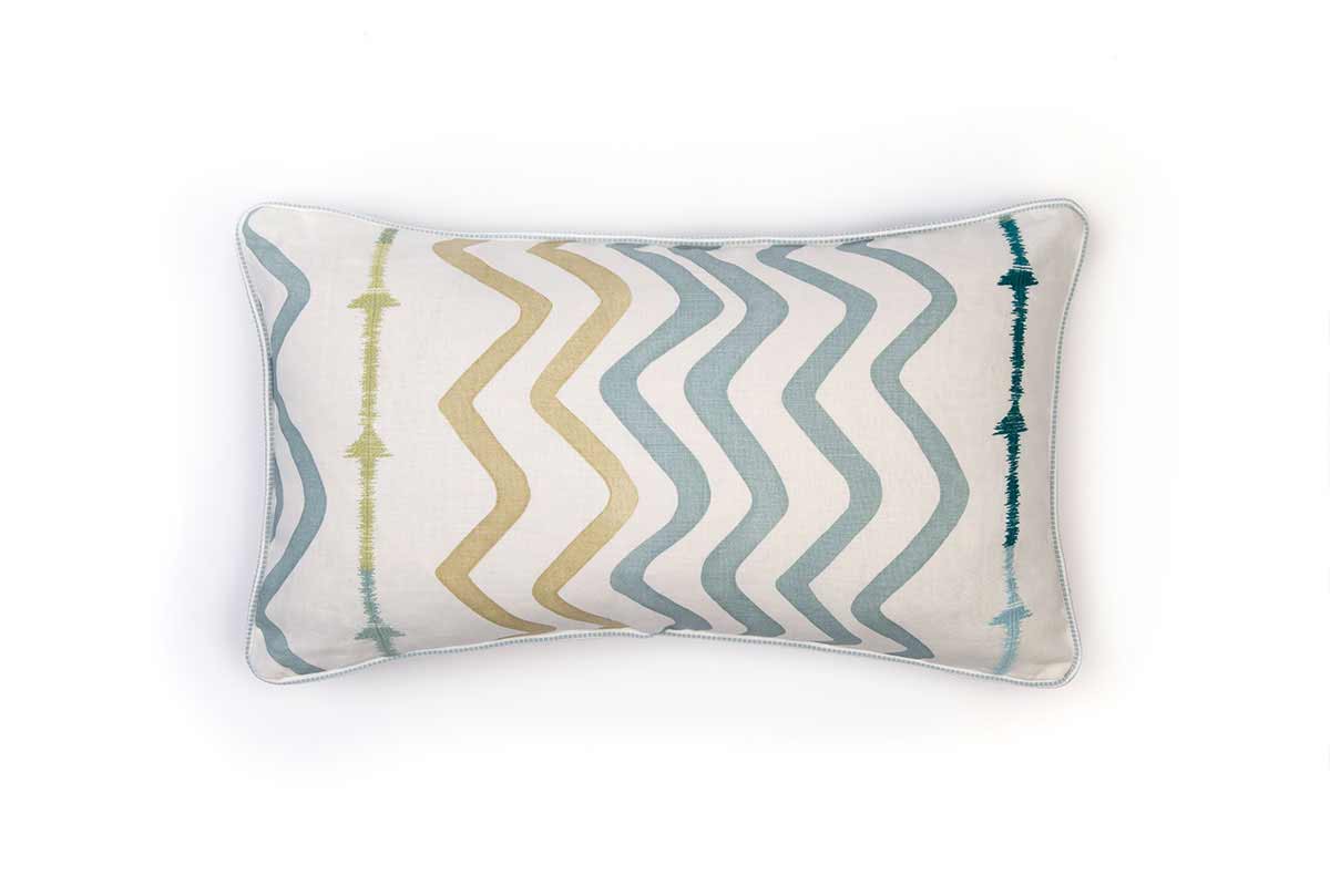 Rick Rack Sage Cushion