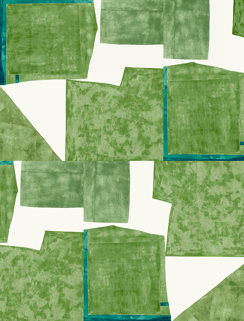 Sea Collage Raffia Fennel