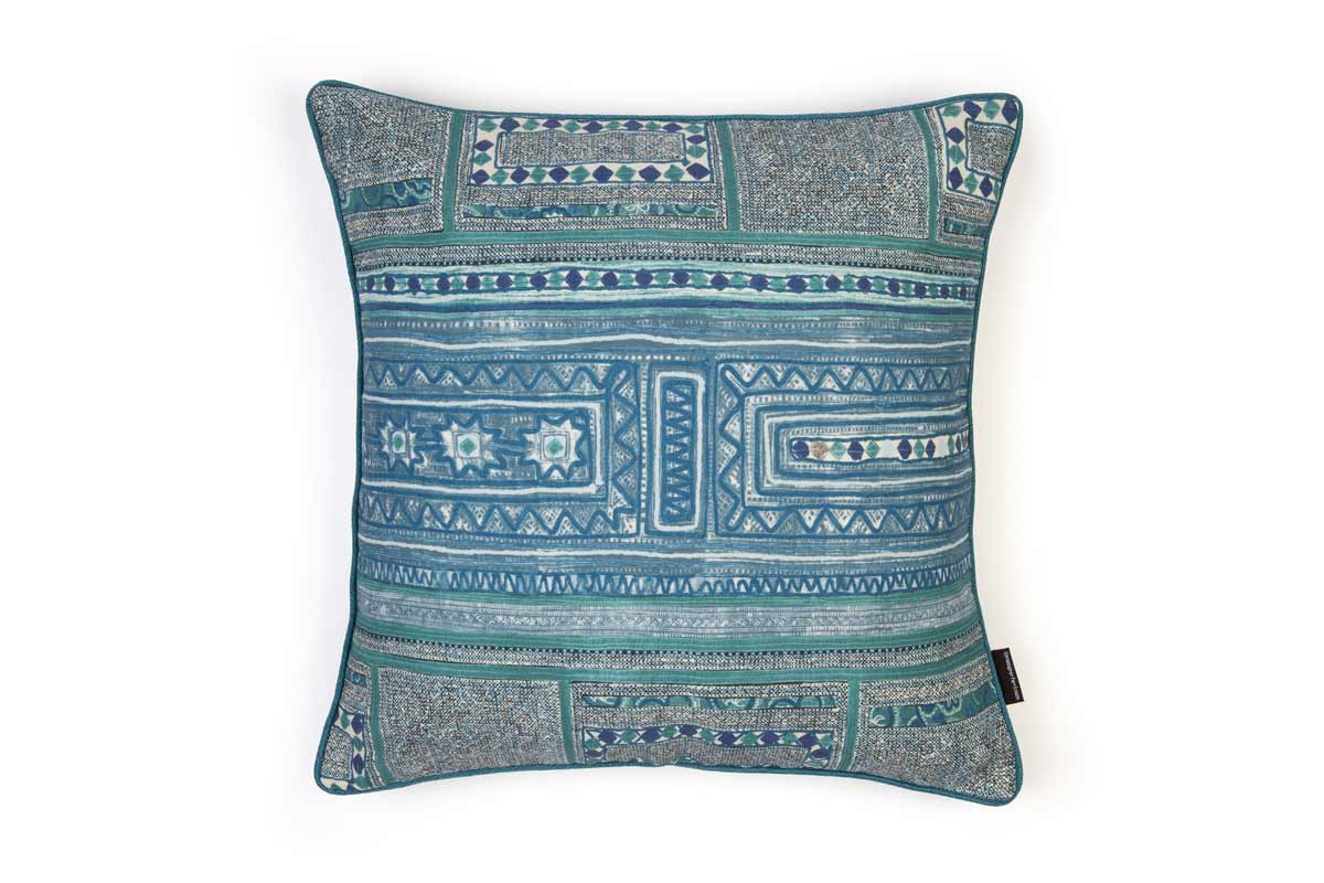 Time Teller Indigo Cushion