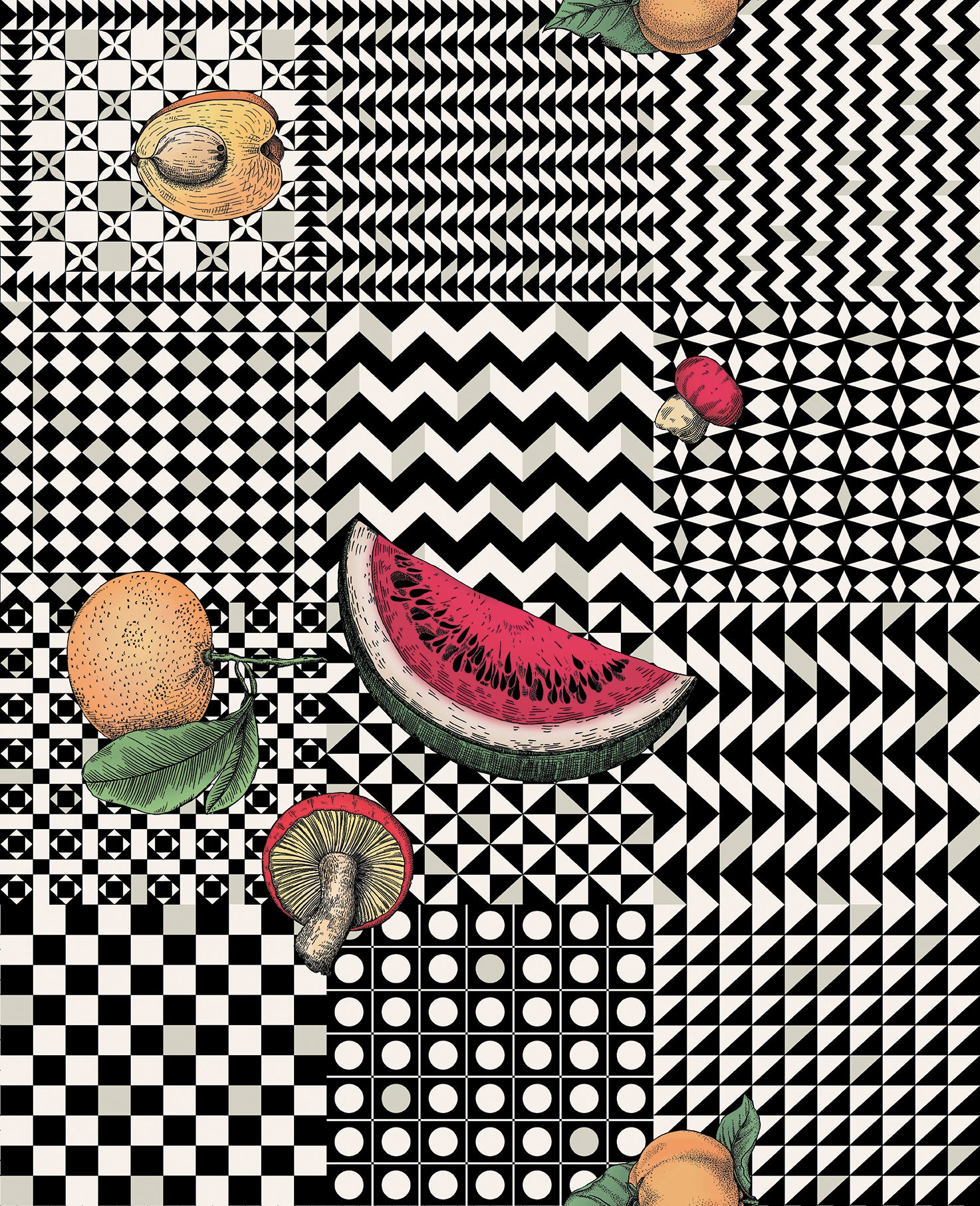 Frutta e Geometrico 123-6027
