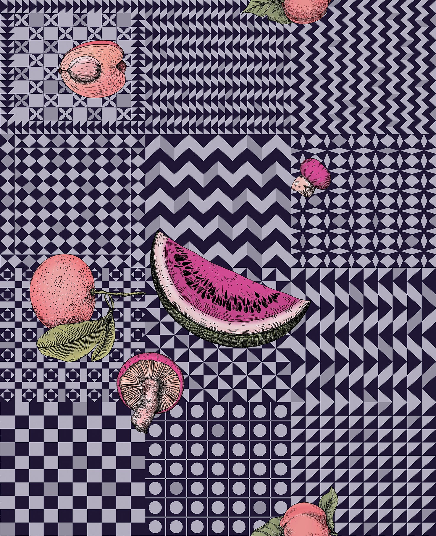Frutta e Geometrico 123-6028