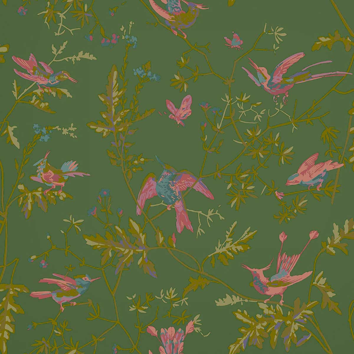 Hummingbirds Printed