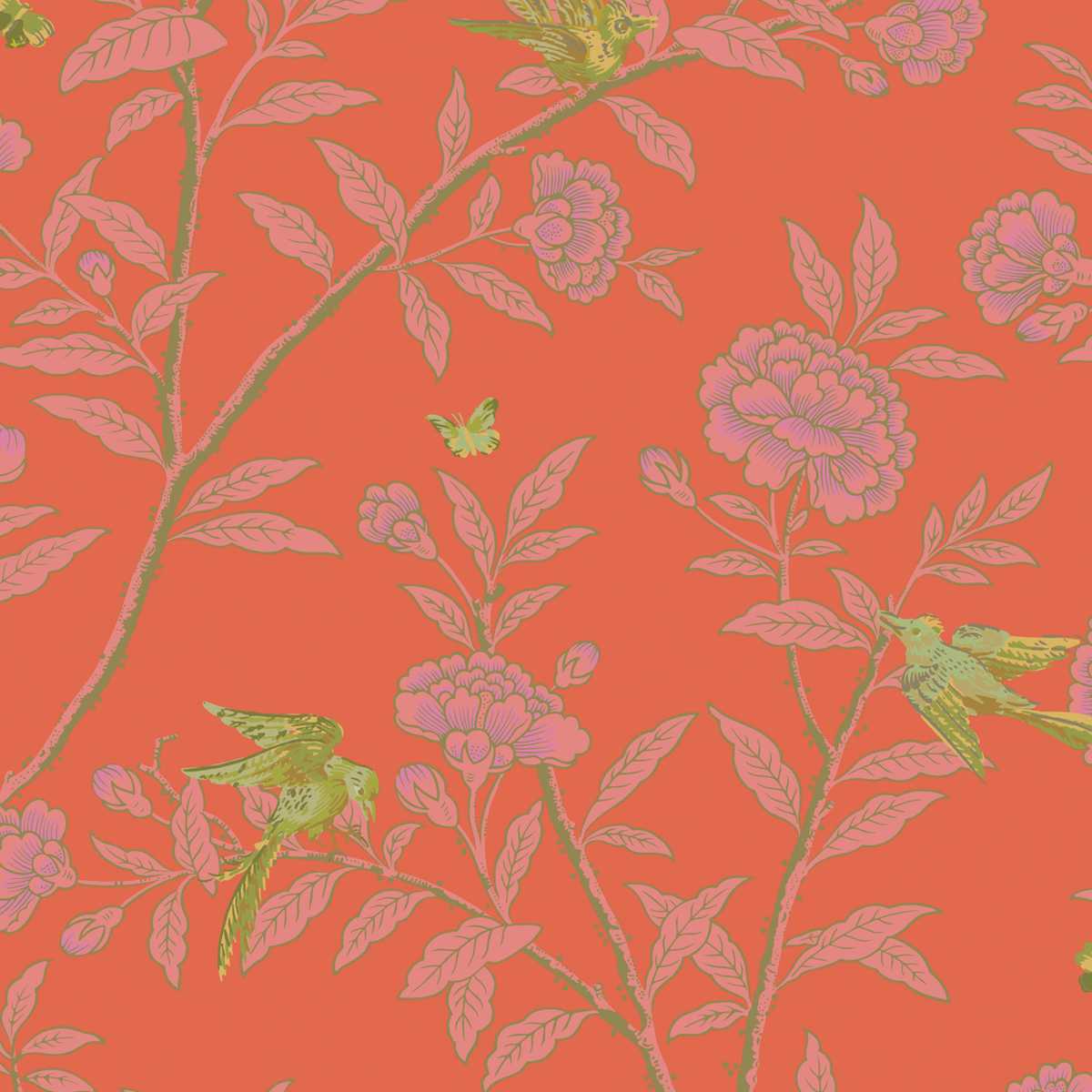 Roseberry with Birds 127-4021