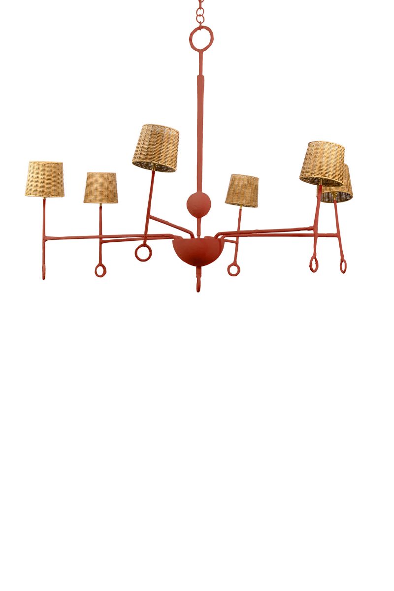 Crawford Chandelier MCL67 Indian Red
