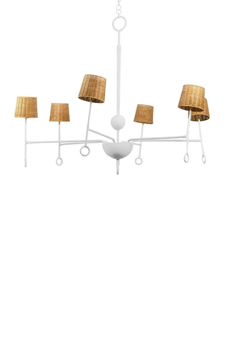 Crawford Chandelier MCL67 Plaster White