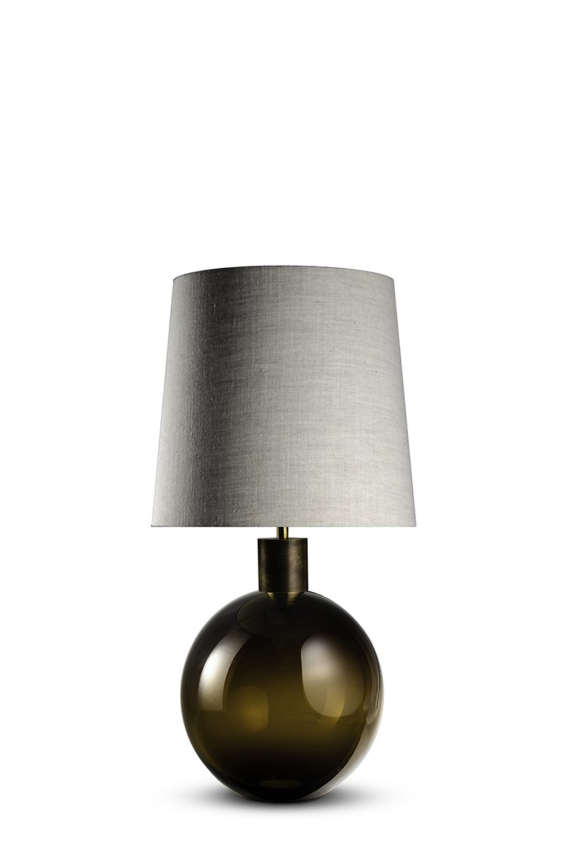 Curate Lamp GLB79S Cedar With Brass Collar