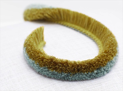 Fara Tassle Fringe Pesto T76-03