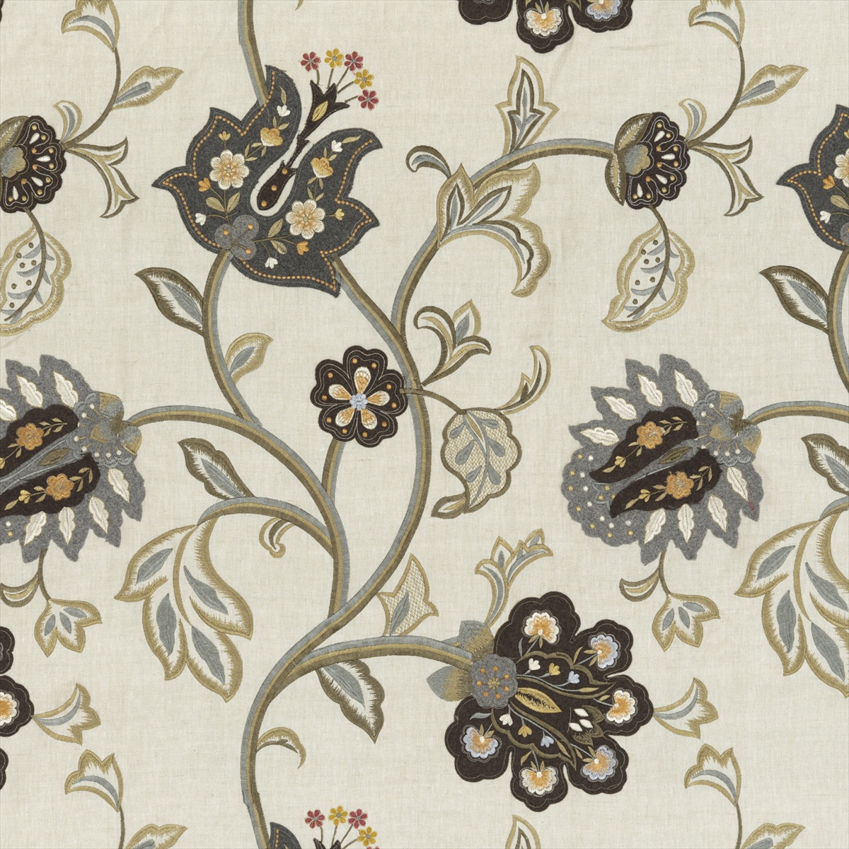 Floral Fantasy Woodsmoke FD763-A15