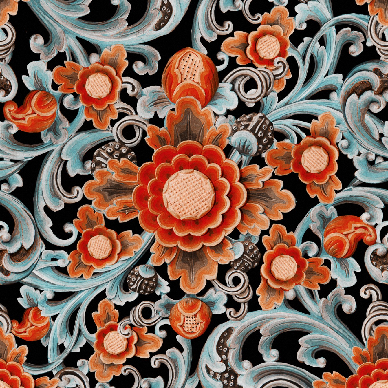 Floral Painting Dark WP20252
