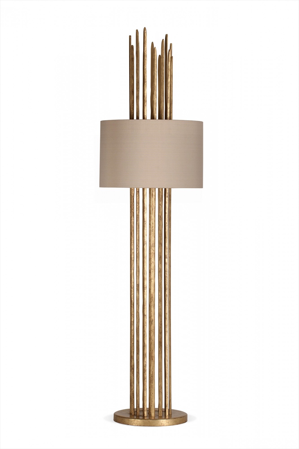 Flynn Caged Lamp SLB53 White Gold