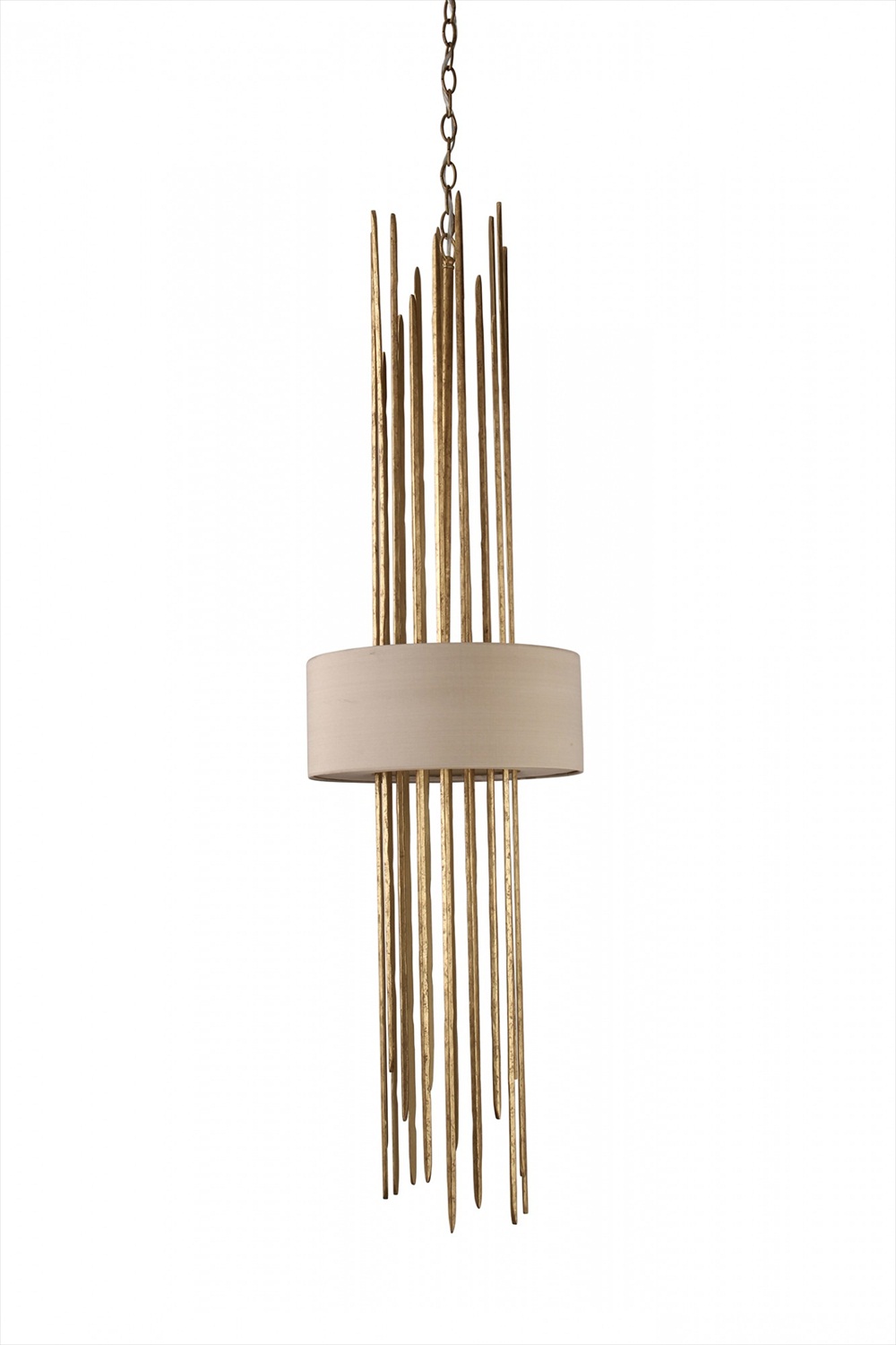 Flynn Caged Stairwell Lantern MCL16 White Gold