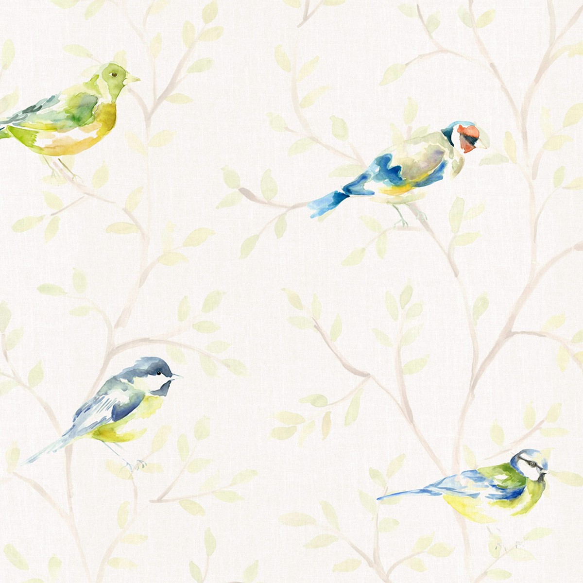 Country Garden Birds Large Cream
