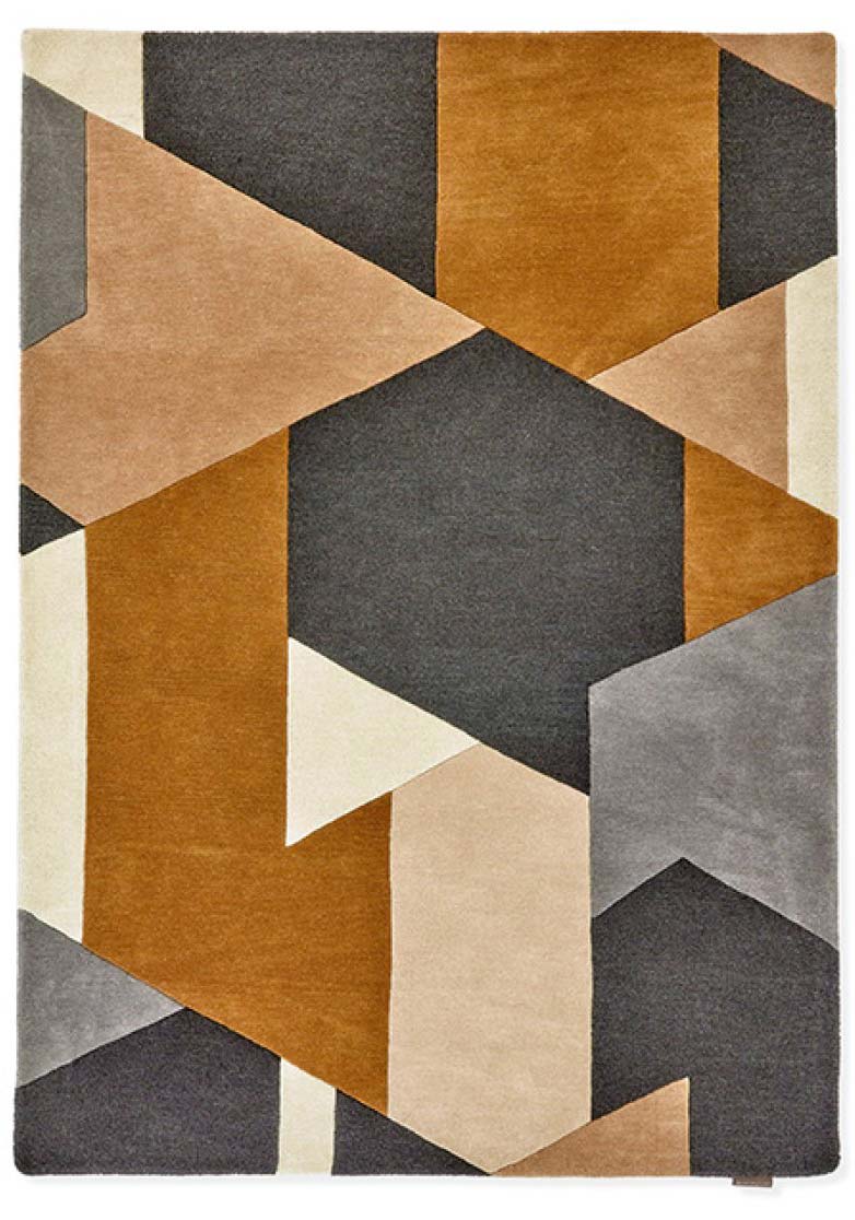 Popova Caramel Slate Shell 143101 Rug
