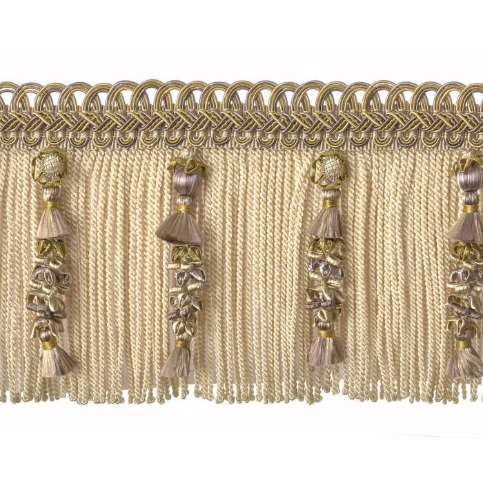 Embellished bullion fringe 130mm 33212-9020