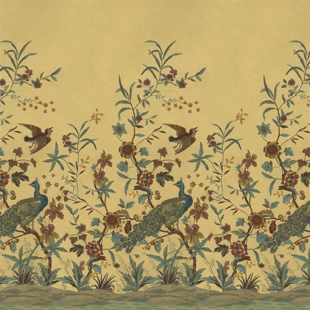 Peacock Toile Scene 1 PJD6013-01