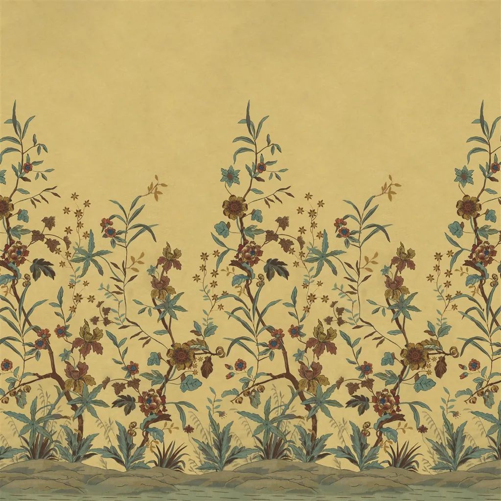 Peacock Toile Scene 2 PJD6014-01